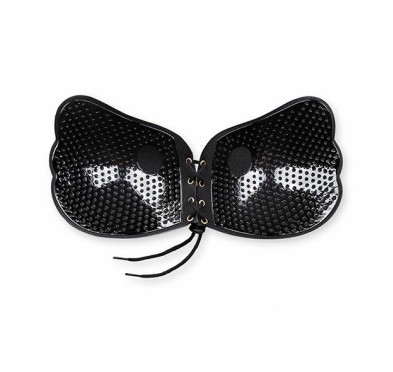 Biustonosz samonośny - Bye Bra Lace-It Bra Miseczka B Black